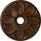 Ekena Millwork Milan Ceiling Medallion (Fits Canopies up to 4 5/8"), 24 1/2"OD x 3 1/2"ID x 1"P, Root Beer Crackle CM24MIRBC - alternate 1